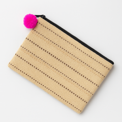 EcoWeave Handwoven Jute Zipper Pouch