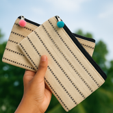 EcoWeave Handwoven Jute Zipper Pouch