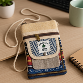 Himalayan Hemp Tribal Stripe Sling Pouch