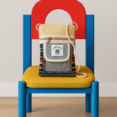 Himalayan Hemp Tribal Stripe Sling Pouch