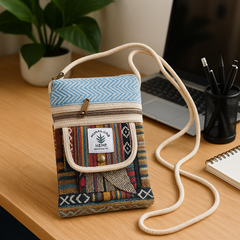 Himalayan Hemp Multicolor Festival Sling Pouch