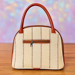 Jute-Style Handbag – Elegant Daily Tote