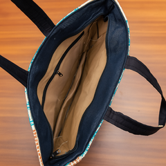 Blue Weave Daily Tote – Handloom Eco Carry Bag