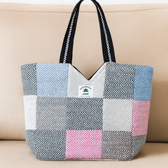 Multicolor Himalayan Hemp Patch Tote Bag