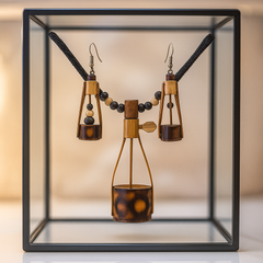 Traditional Handcrafted Bamboo Necklace Set