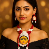 Decorative Devi Pendant Necklace Set