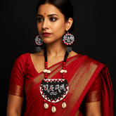 Handmade "শুভ নববর্ষ" Necklace with Shell Beads