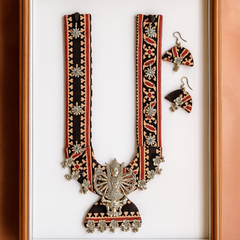 Handcrafted Goddess Lakshmi Temple Necklace Set