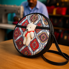 Teddy Sling Bag – Black Tribal Fun