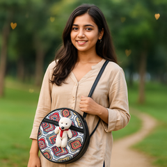 Teddy Sling Bag – Black Tribal Fun