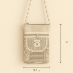 Himalayan Hemp Pink Sling Pouch – Eco Tribal Handcrafted Bag