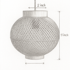 Spiral Weave Bamboo Pendant Light – Minimalist Artistic Lamp