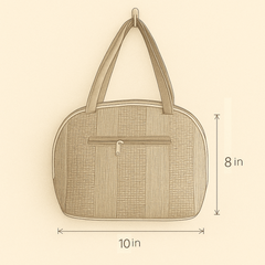 Jute-Style Handbag – Elegant Daily Tote