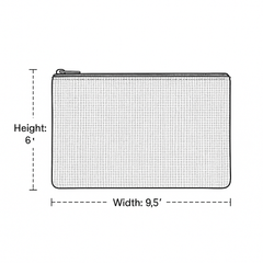 Aqua Weave Handcrafted Jute Zipper Pouch