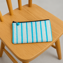 Aqua Weave Handcrafted Jute Zipper Pouch