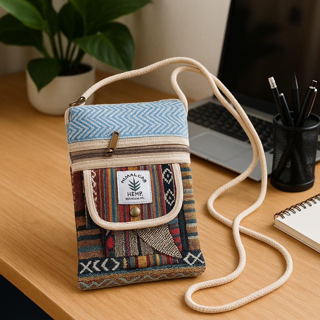 Himalayan Hemp Multicolor Festival Sling Pouch