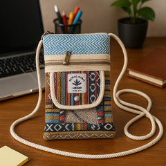 Himalayan Hemp Multicolor Festival Sling Pouch