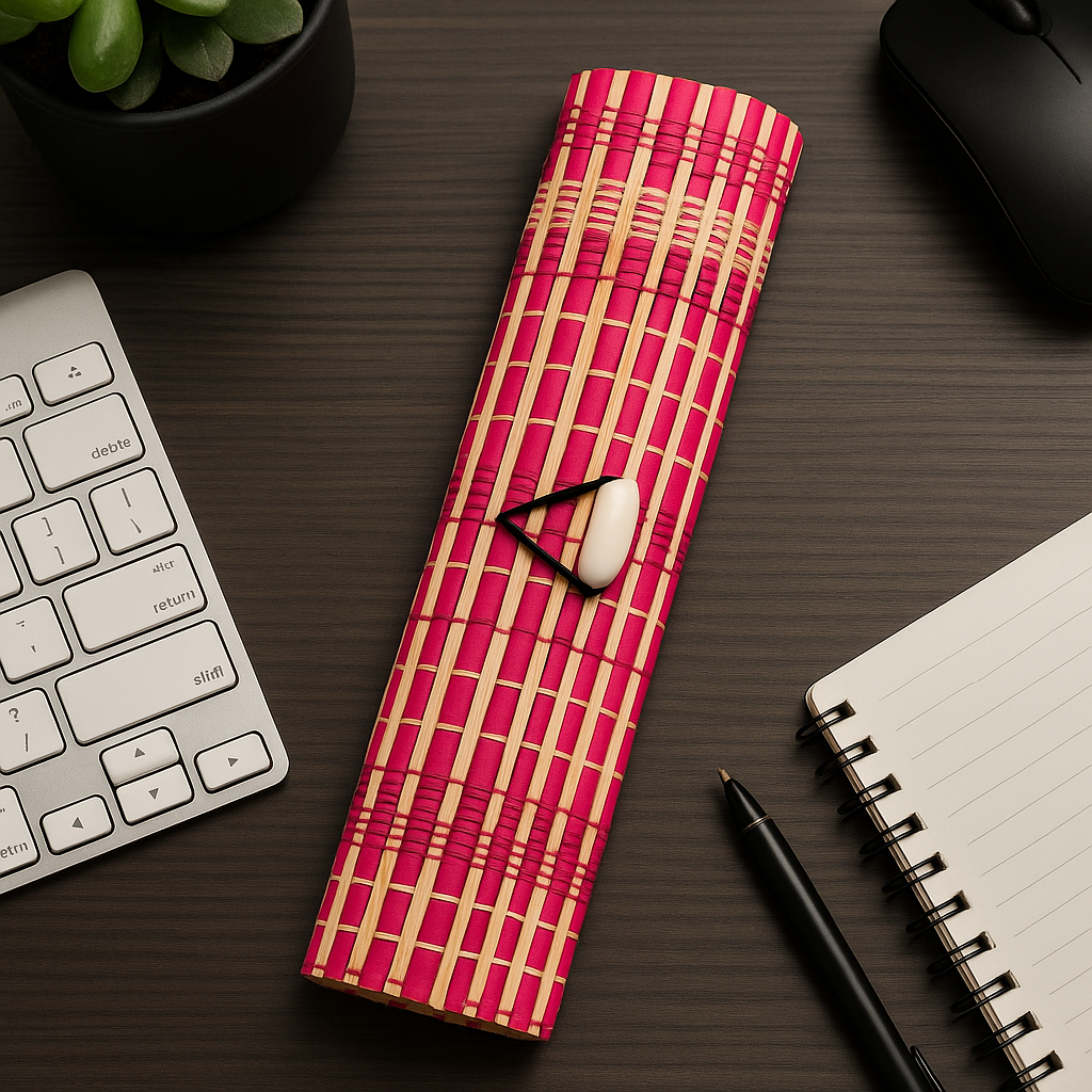 Handcrafted Bamboo Clutch Case