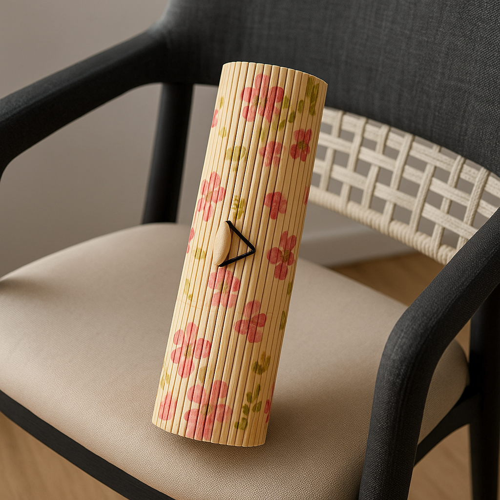 Floral Blossom Bamboo Clutch