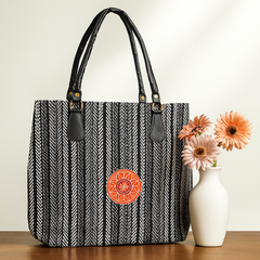 Chevron Classic Handloom Tote Bag