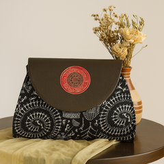 Mini Mandala Flap Sling Bag – Maroon Delight