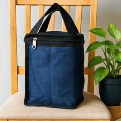 Handbag – Floral Embroidered with Side Bottle Holder