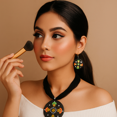 Handcrafted Tribal Necklace & Earring Set