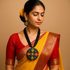 Handcrafted Tribal Necklace & Earring Set