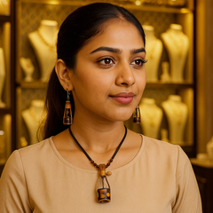 Traditional Handcrafted Bamboo Necklace Set