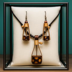 Traditional Handcrafted Bamboo Necklace Set