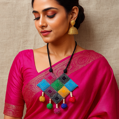 Multicolor Patchwork Handmade Necklace