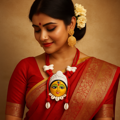 Decorative Devi Pendant Necklace Set