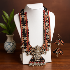 Handcrafted Goddess Lakshmi Temple Necklace Set