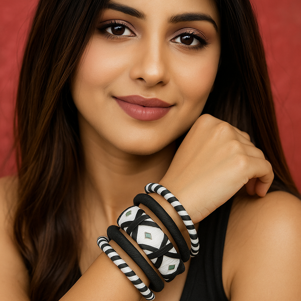 Black & White Designer Bangle Set